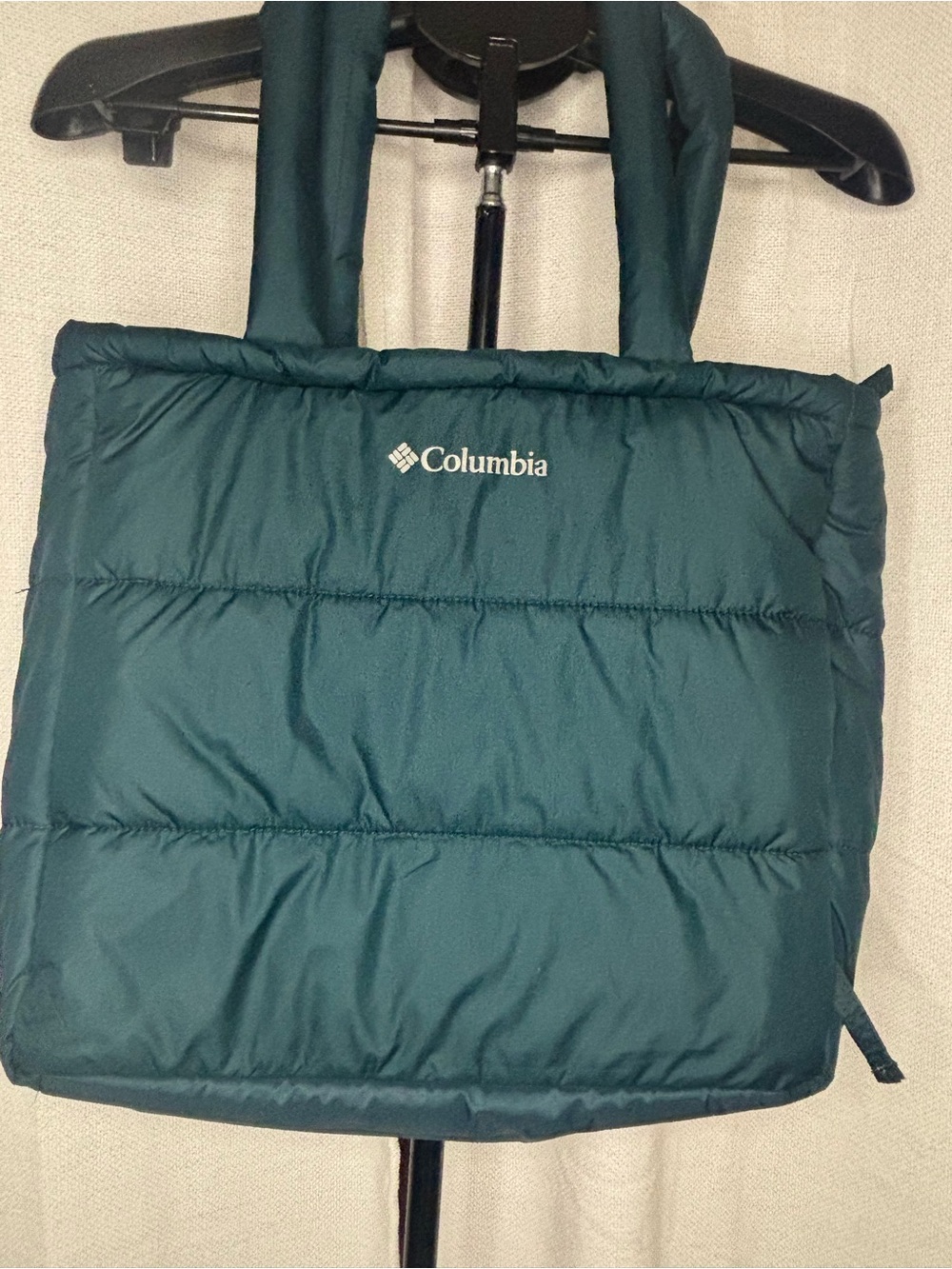 Columbia Dark Teal Quilted Puffer Tote